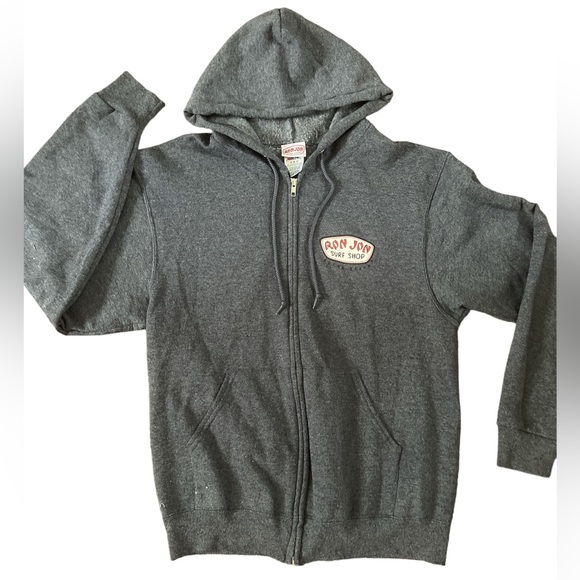 Ron Jon Distressed Custom Surfboards Surf Shop hoodie Cocoa Beach full zip - Picture 5 of 16